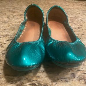 Green Patent Tieks Size 10